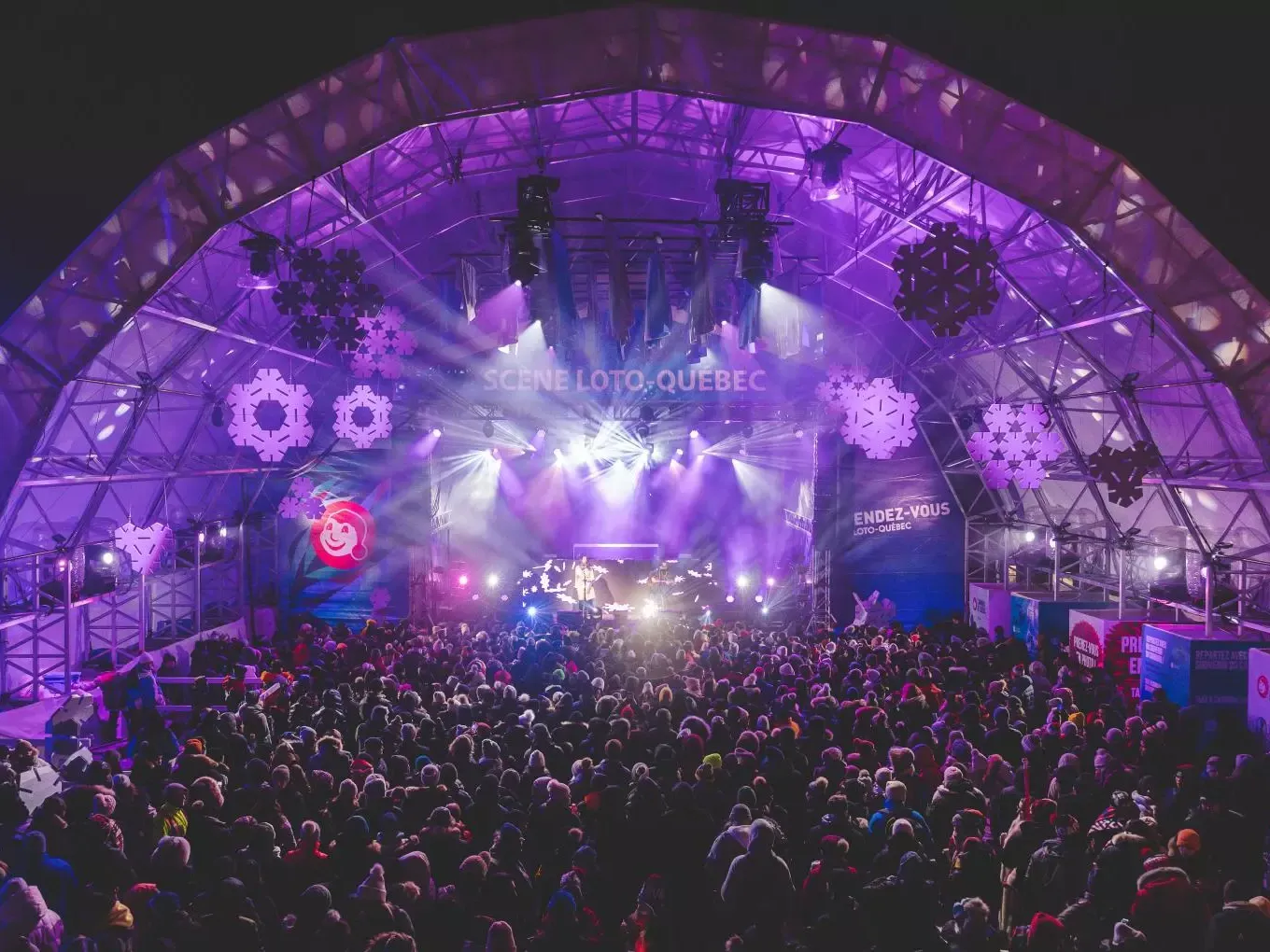 Quebec concert at the winter carnival