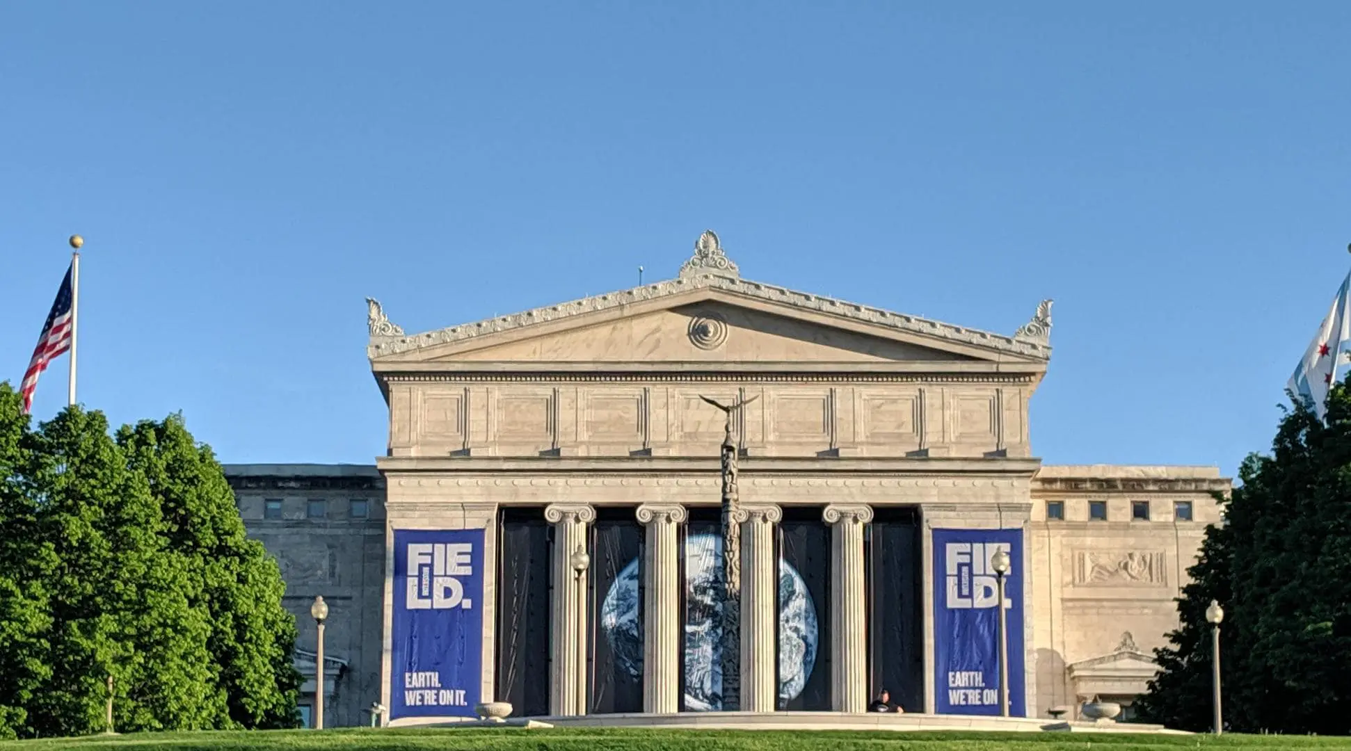 The Field Museum's grand neoclassical facade in Chicago houses one of the world's great natural history collections, a cornerstone of scientific education