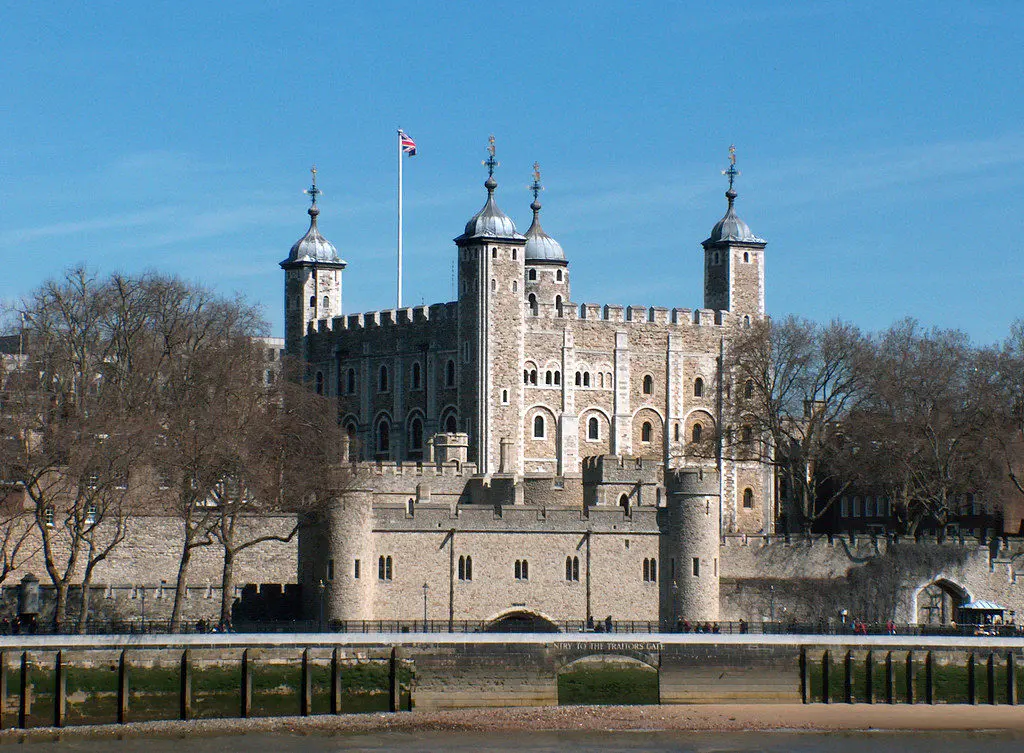 The Tower of London stands on the north bank of the Thames, nearly 1,000 years of royal history contained within its walls