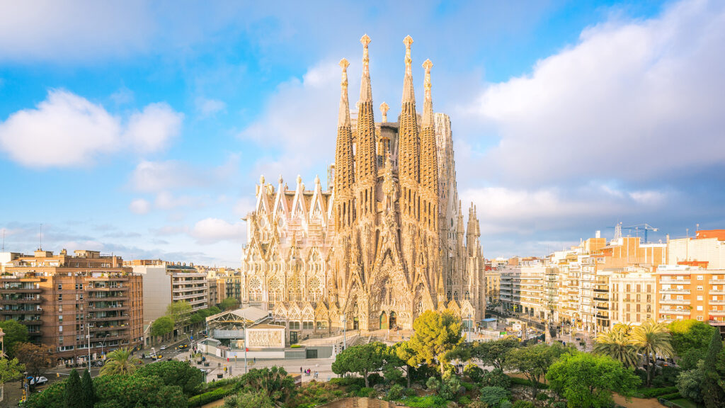 Sagrada Família basilica in Barcelona, Spain