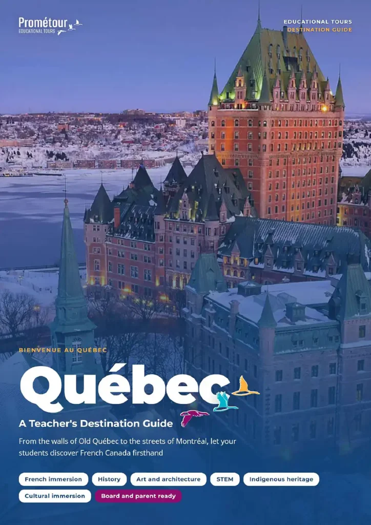 Page 1 of the Québec Teacher Guide